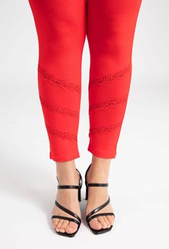 Picture of PLUS SIZE LEGGING WITH LACE AND RHINESTONES